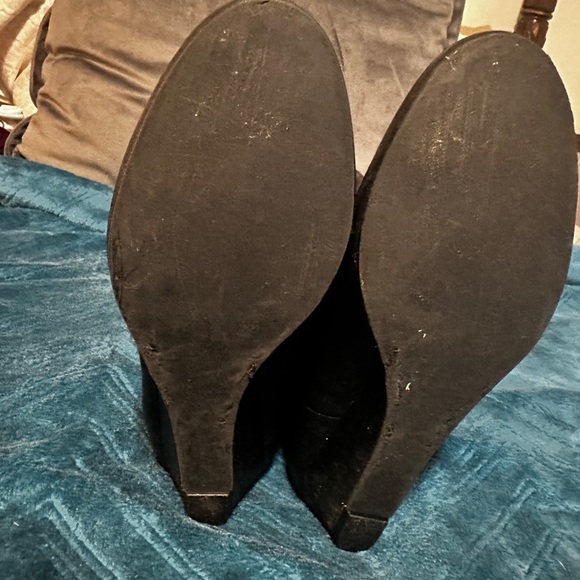 Steve Madden, genuine black Leather Knee-High Boots, size 7 women’s - Picture 4 of 6